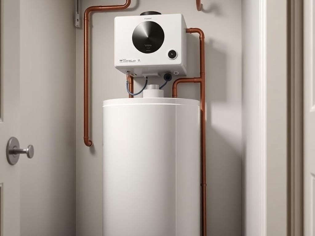 Chauffe-eau thermodynamique 200 L installé dans un local technique à Asnières-sur-Seine